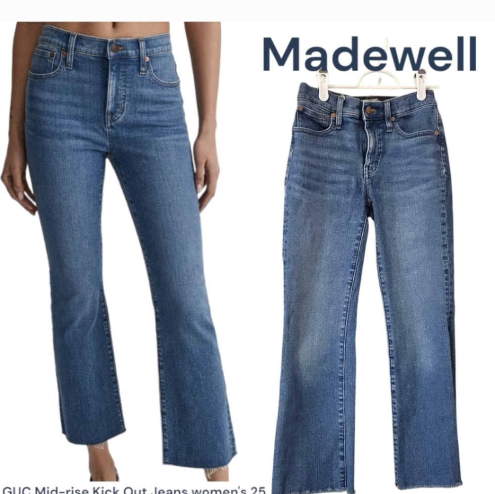 Madewell  Mid Rise Kick Out Jeans Sz.26P